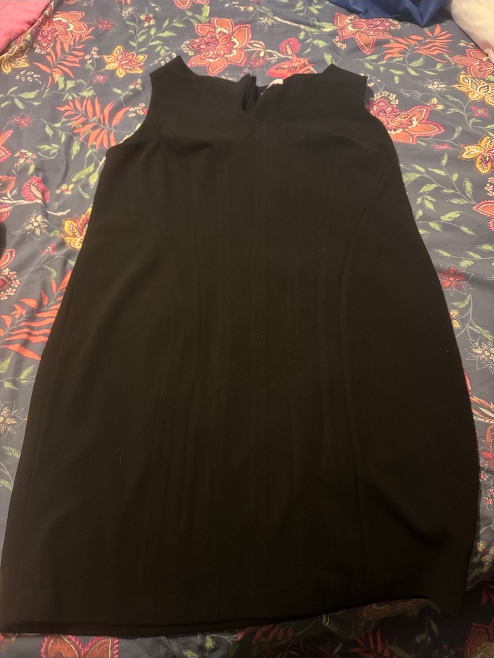 Calvin Klein Black Sleeveless Midi Sheath Dress